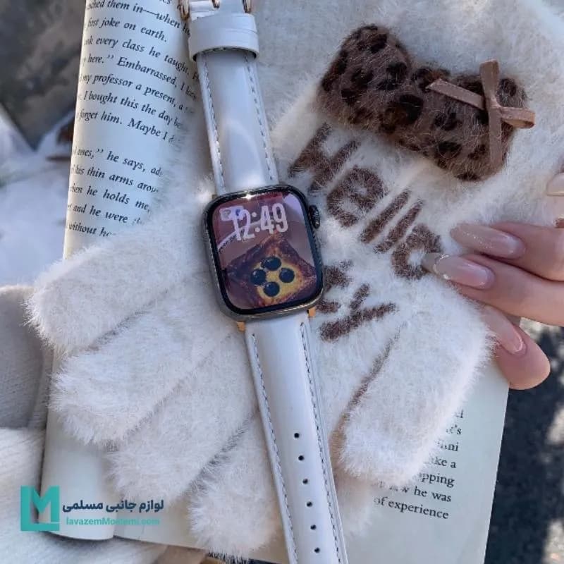 بند اپل واچ چرم وینتیج کد W1133 | لوازم جانبی مسلمی — تصویر ۳