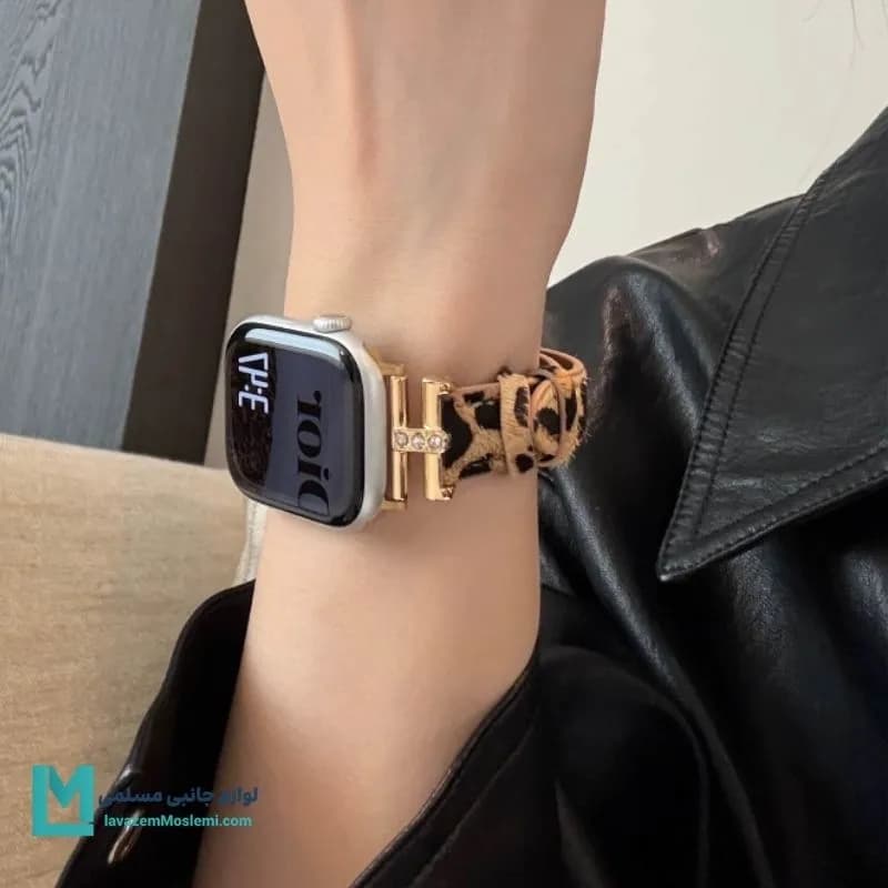 بند اپل واچ گوچی استایل پلنگی کد W1130 | لوازم جانبی مسلمی — تصویر ۳
