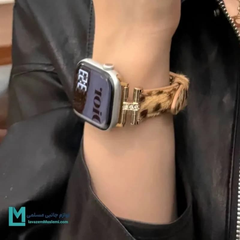 بند اپل واچ گوچی استایل پلنگی کد W1130 | لوازم جانبی مسلمی — تصویر ۲