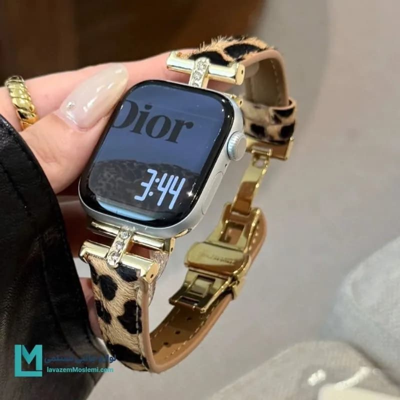 بند اپل واچ گوچی استایل پلنگی کد W1130 | لوازم جانبی مسلمی — تصویر ۴