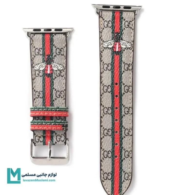 بند اپل واچ چرم گوچی زنبور کد W1126 | لوازم جانبی مسلمی — تصویر ۲