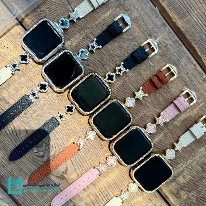 بند اپل واچ چرم استار کلیف کد W1122 | لوازم جانبی مسلمی
