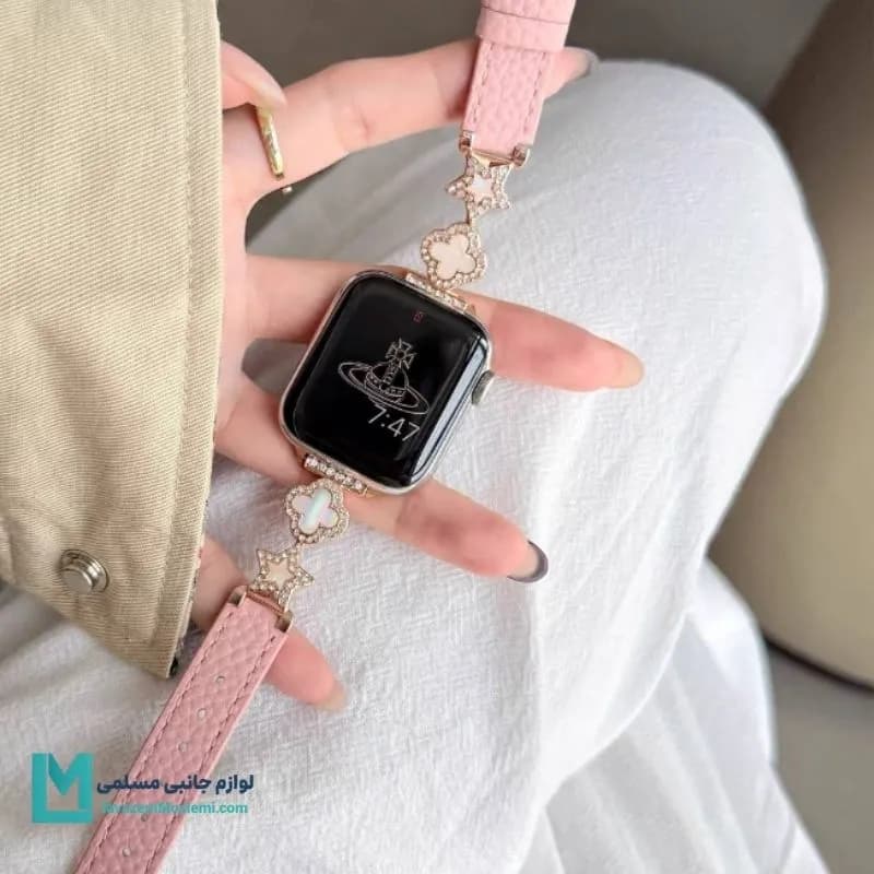 بند اپل واچ چرم استار کلیف کد W1122 | لوازم جانبی مسلمی — تصویر ۵