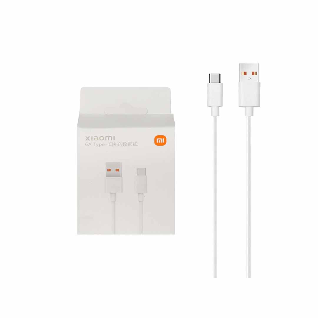 کابل شارژ Xiaomi فست 6 آمپر Type-C – سفید