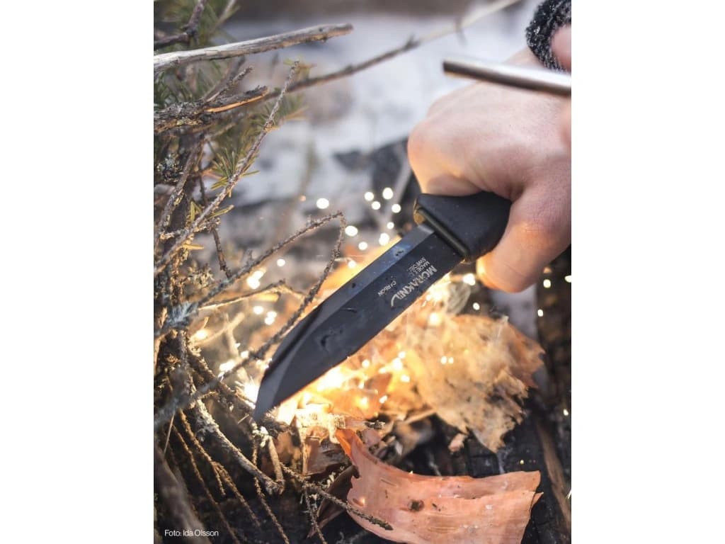کارد موراکنیو کربن بوشکرفت سیروایول کیت Morakniv Bushcraft Survival BlackBlade™ (C) – Black — تصویر ۵