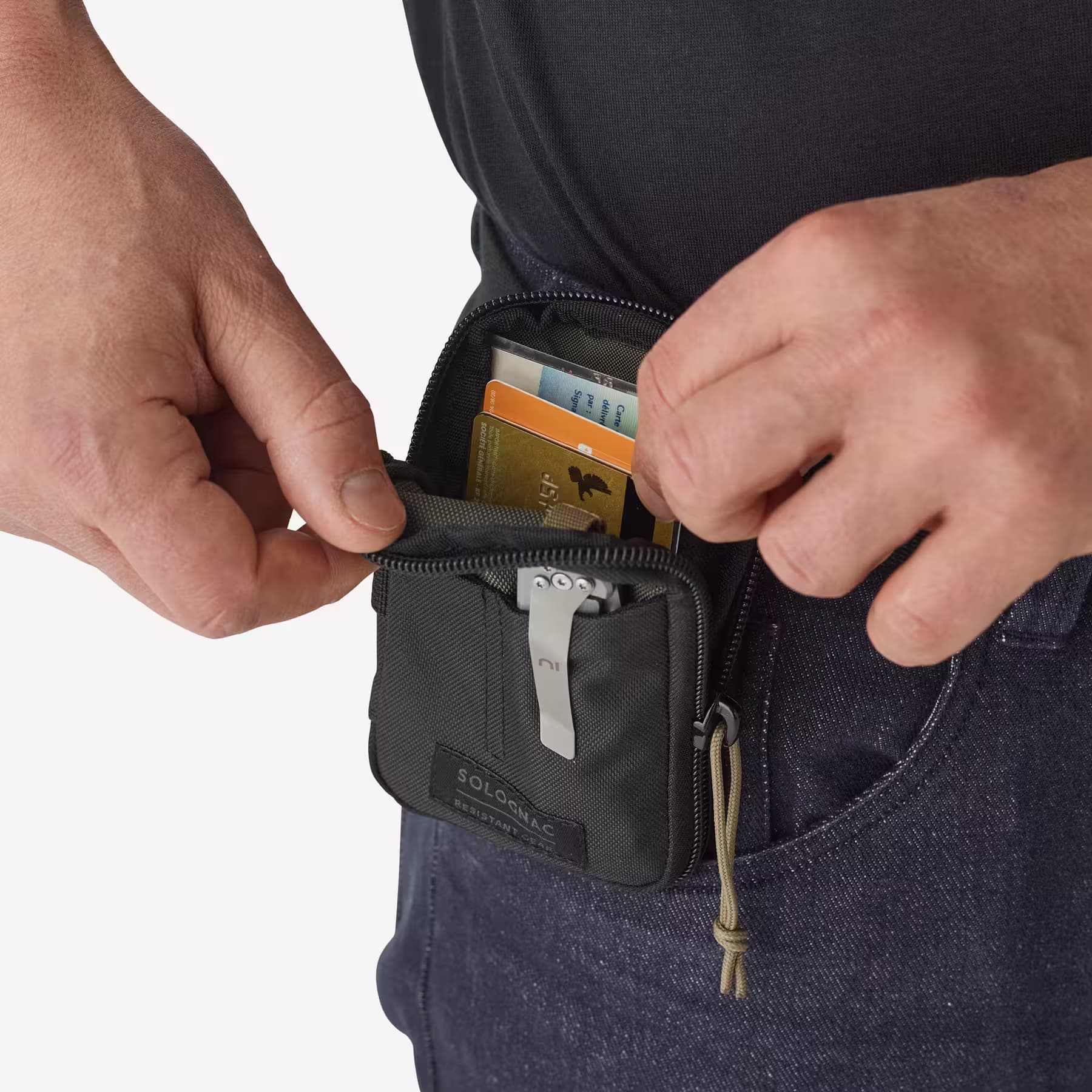 کیف ابزار و تجهیزات کمری سولوگناک Solognac Waist Bag – Daily EDC — تصویر ۵