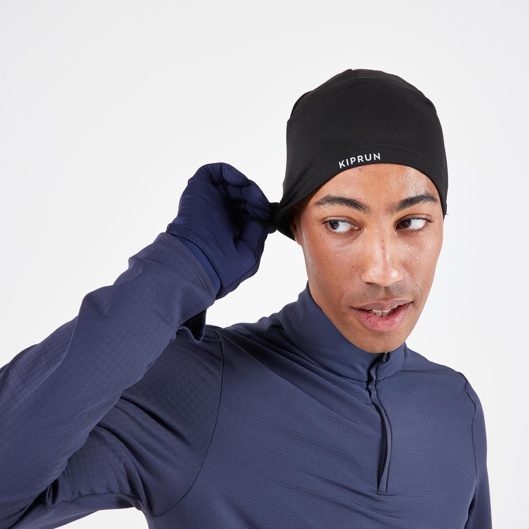 کلاه برت کالنجی Kalenji Adult Black Running Beret – Kiprun Warm – Running — تصویر ۲