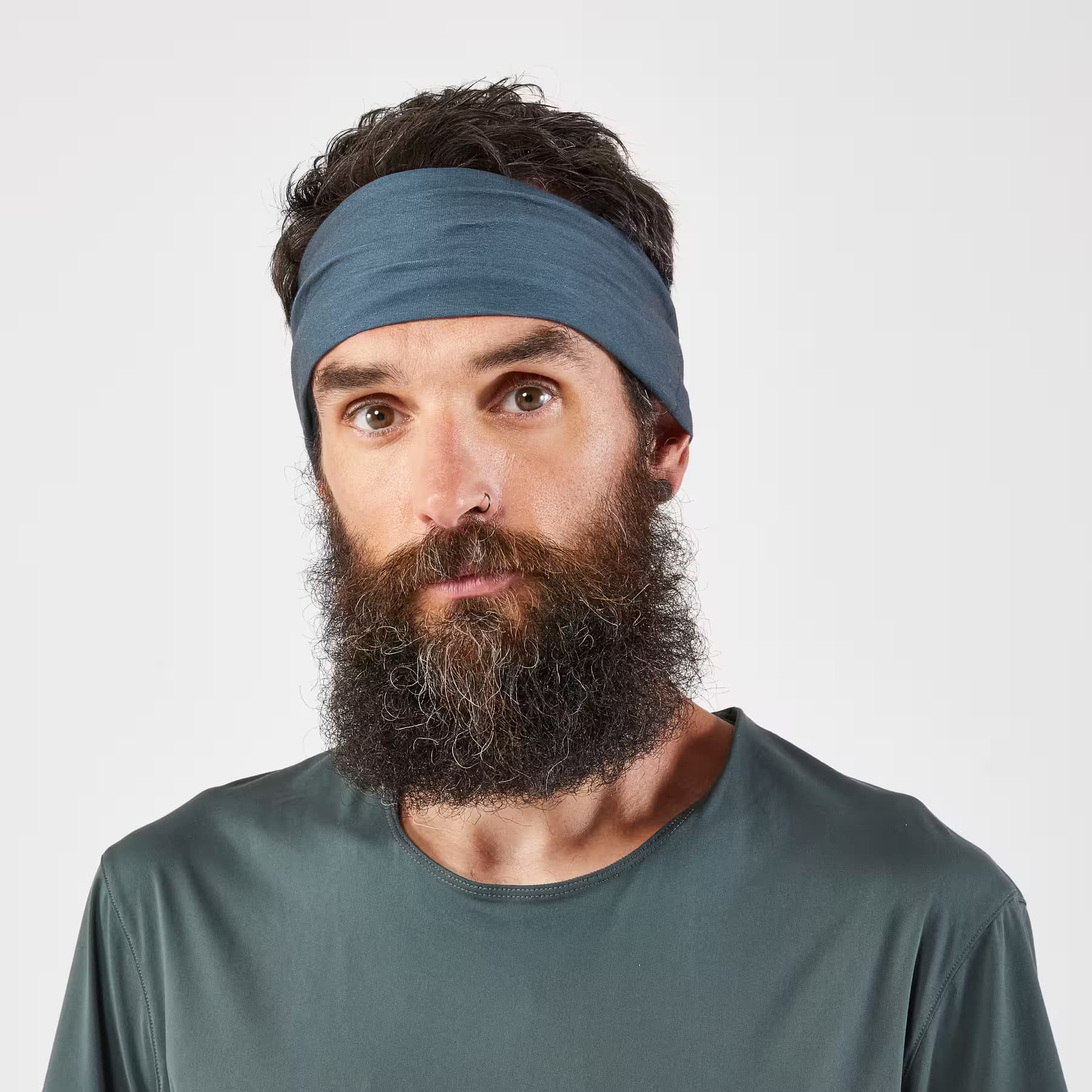دستمال سر کالنجی – باندانا دکتلون Kalenji Multi-Purpose Running Collar/Bandana – Dark Khaki – KIPRUN — تصویر ۴