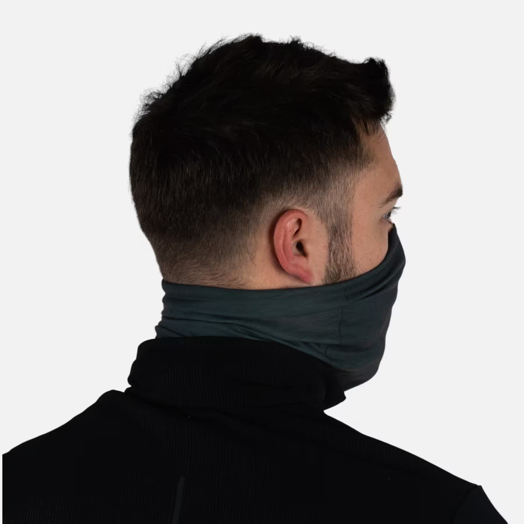 دستمال سر کالنجی – باندانا دکتلون Kalenji Multi-Purpose Running Collar/Bandana – Dark Khaki – KIPRUN — تصویر ۶