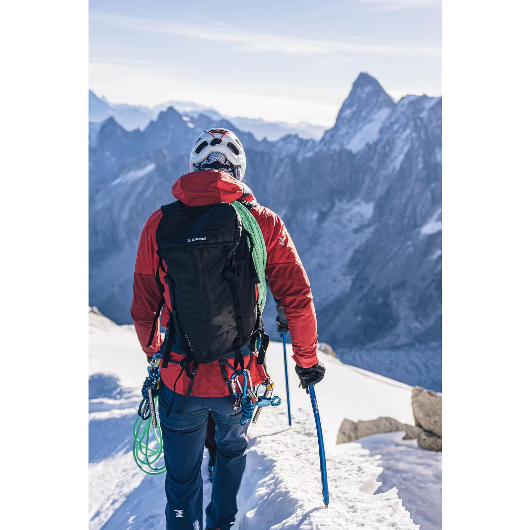 کوله پشتی صخره نوردی و اسکی سیموند 22 لیتری Simond Mountaineering Backpack – 22L – Black – ALPINISM — تصویر ۲