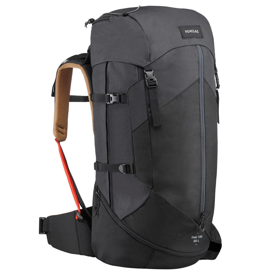 کوله پشتی کوهنوردی فورکلاز ۵۰ لیتری Forclaz Men’s Trekking Backpack – 50L – MT100 Easyfit
