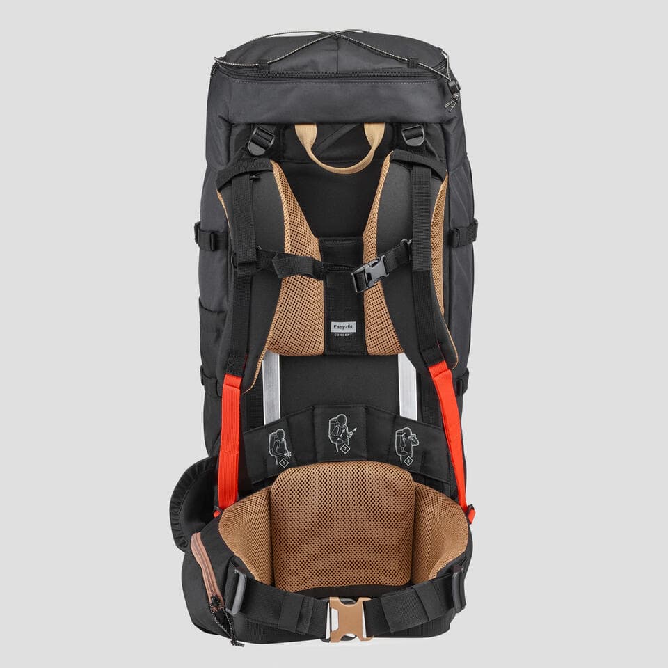 کوله پشتی کوهنوردی فورکلاز ۵۰ لیتری Forclaz Men’s Trekking Backpack – 50L – MT100 Easyfit — تصویر ۷