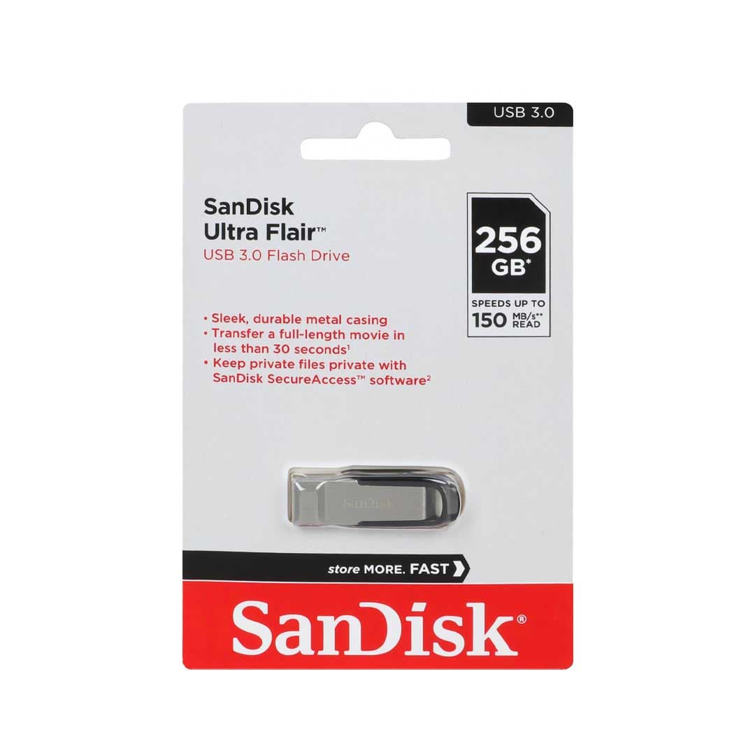 فلش سن دیسک مدل Ultra Flair CZ73 با ظرفیت 256 گیگابایت