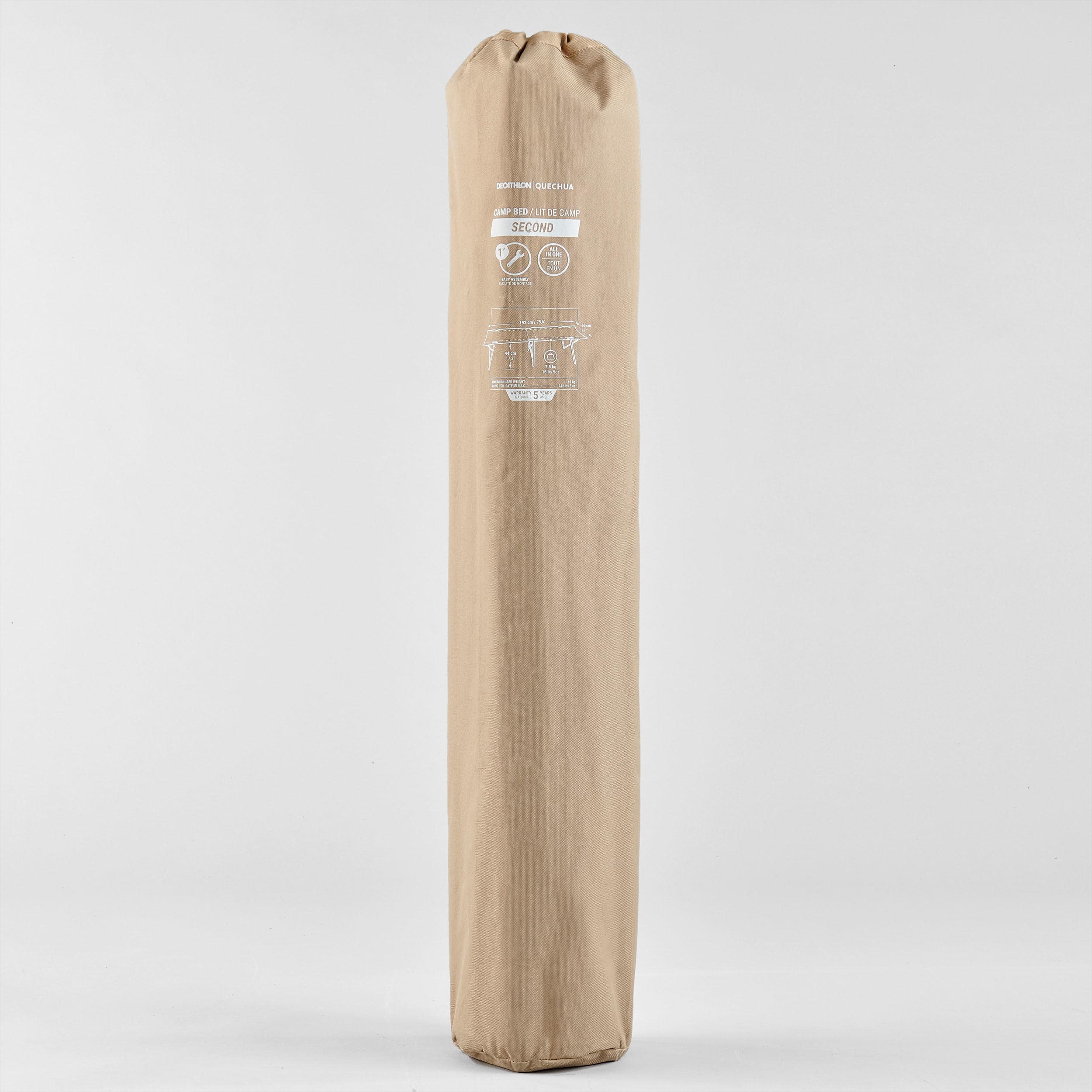 تخت کمپینگ کچوا Quechua Single Camping Bed – 65 cm – SECOND — تصویر ۴