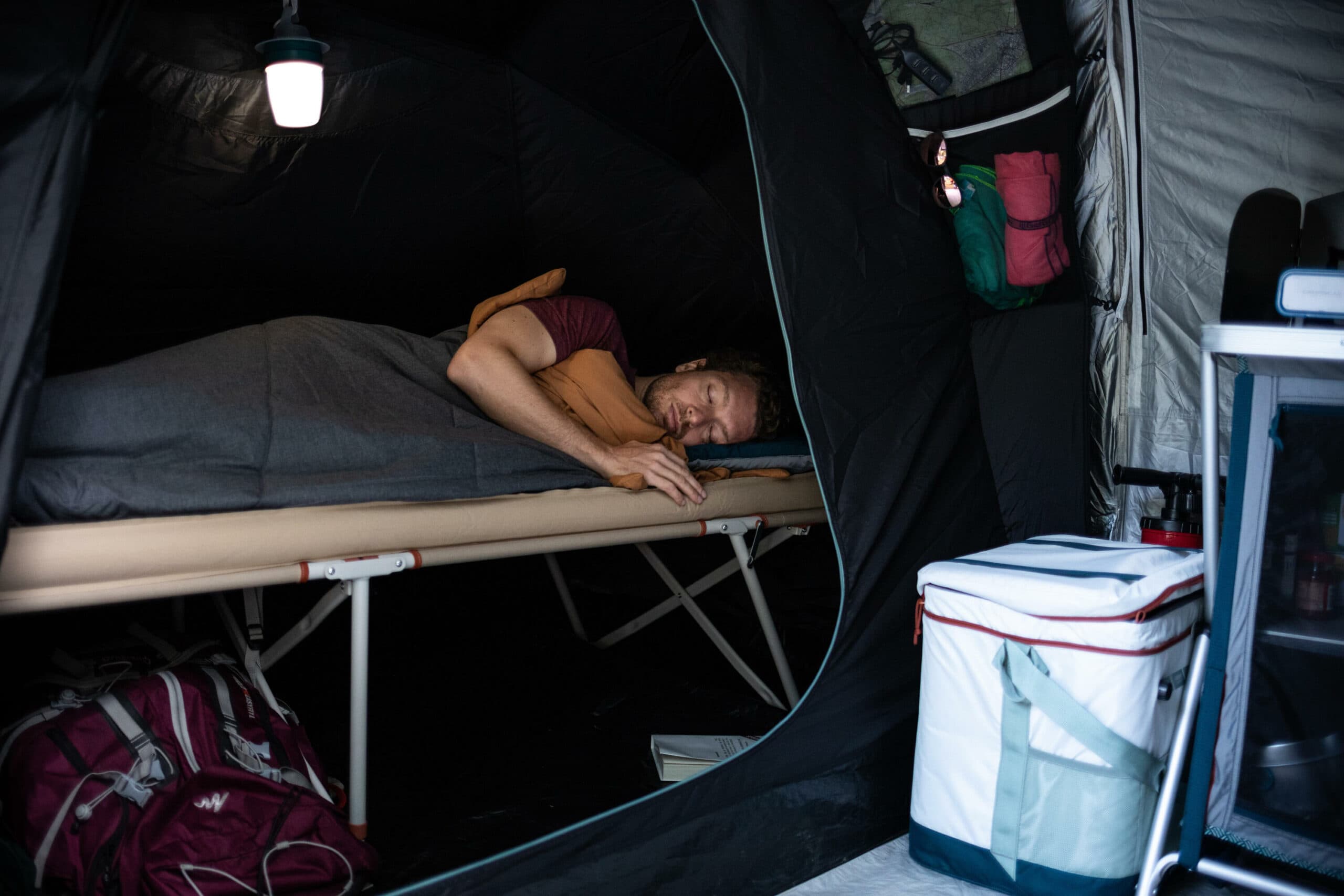 تخت کمپینگ کچوا Quechua Single Camping Bed – 65 cm – SECOND — تصویر ۲