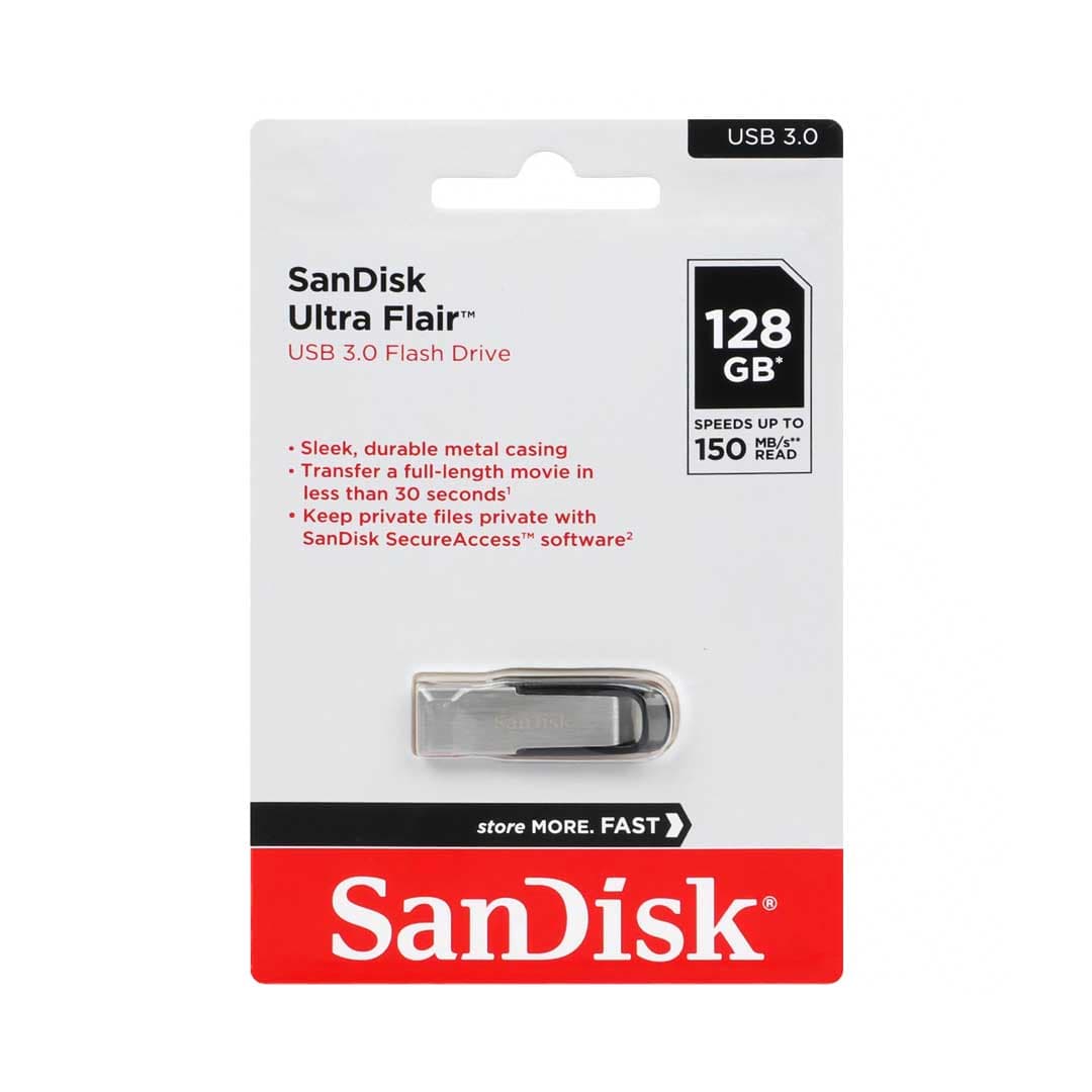 فلش سن دیسک مدل Ultra Flair CZ73 با ظرفیت 128 گیگابایت