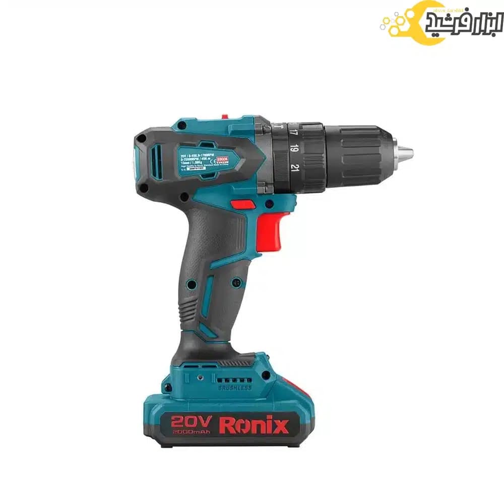 دریل چکشی شارژی براشلس رونیکس مدل 8900 — تصویر ۲