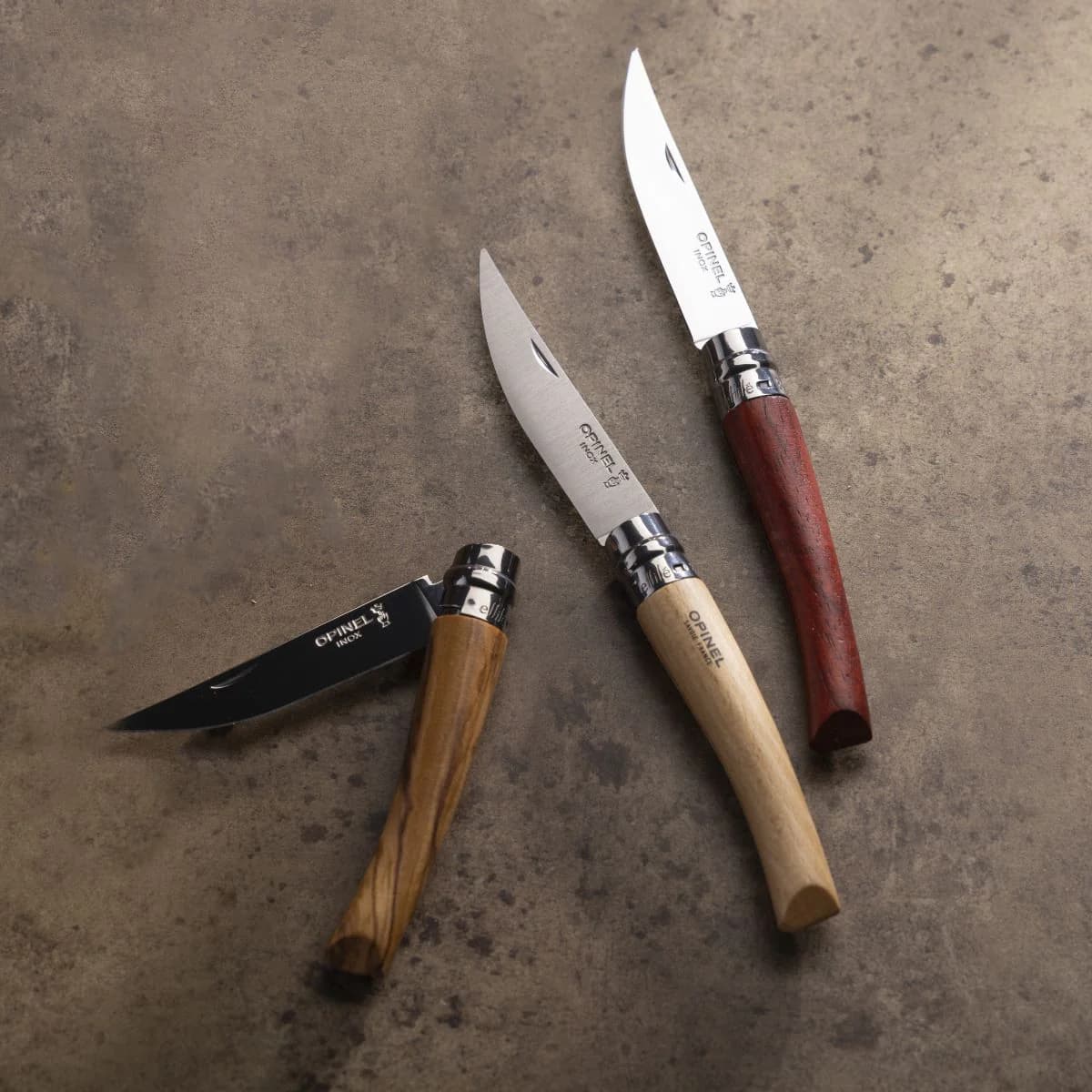 چاقو اپینل ایفل 08 استنلس – چوب راش Opinel No.08 Effilé Stainless Steel Slim Folding Knife | Beech wood — تصویر ۲