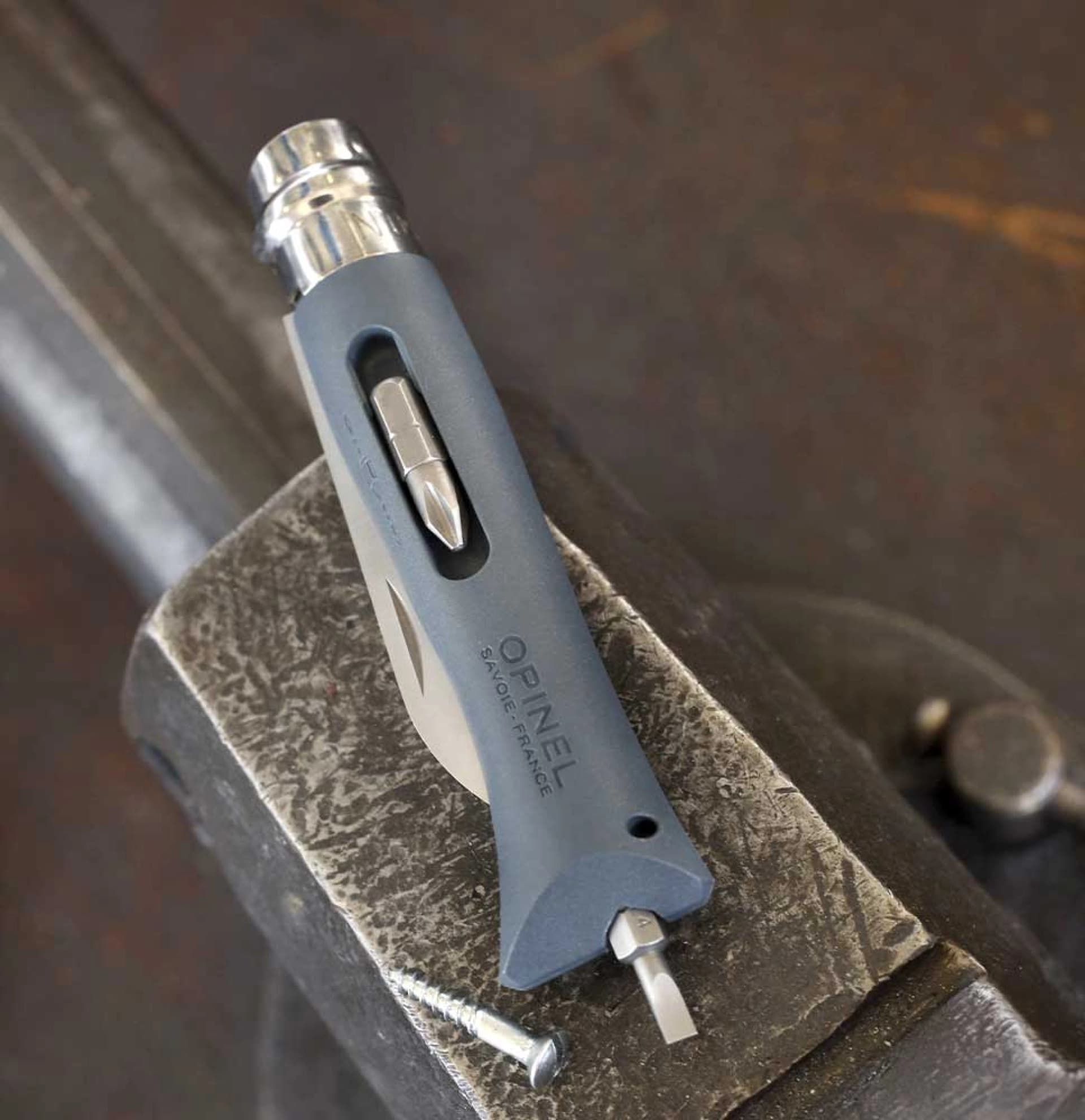 چاقو اپینل 09 یوتلتی Opinel No.09 DIY Folding Utility Knife Grey — تصویر ۶