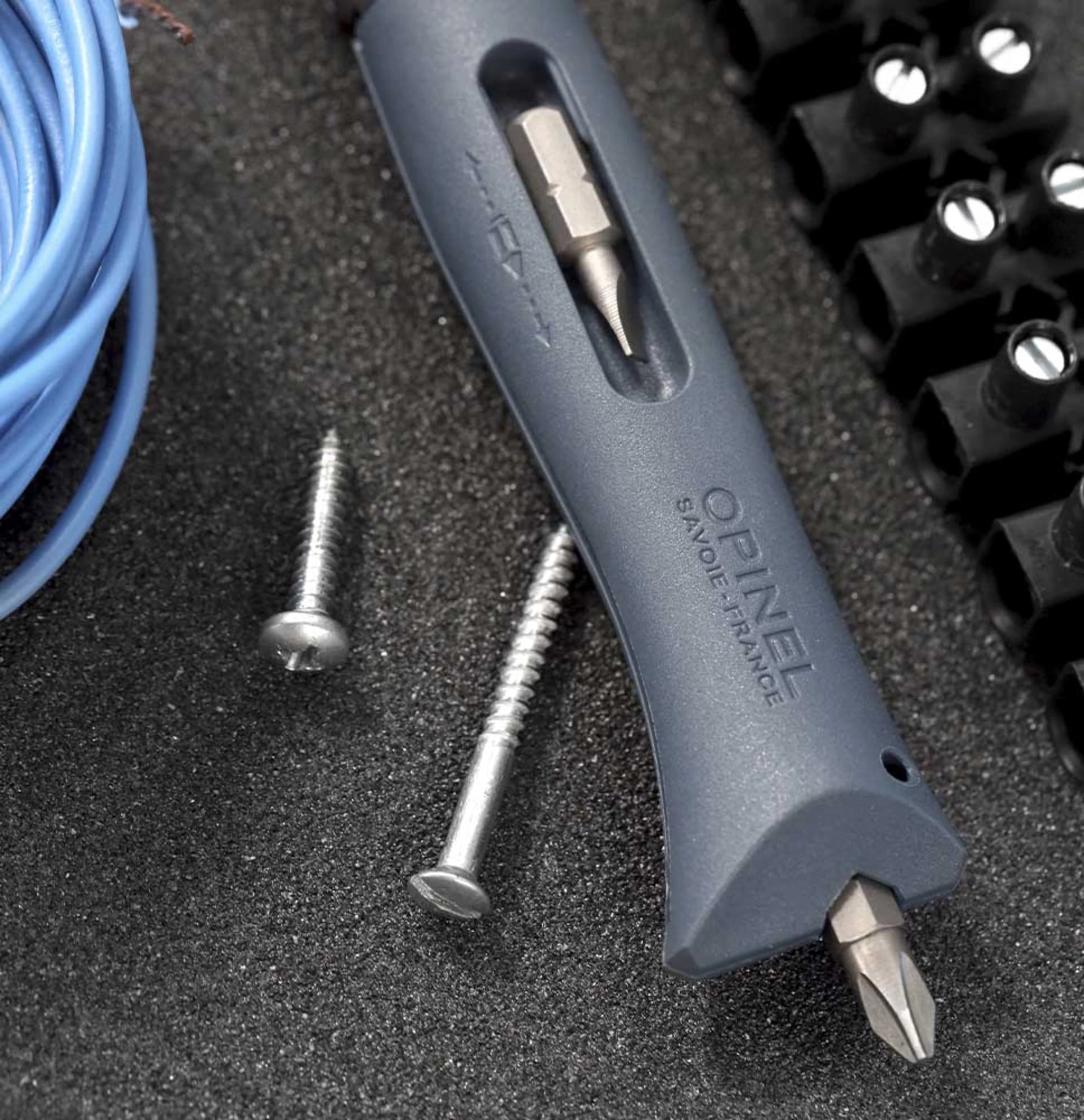 چاقو اپینل 09 یوتلتی Opinel No.09 DIY Folding Utility Knife Grey — تصویر ۳