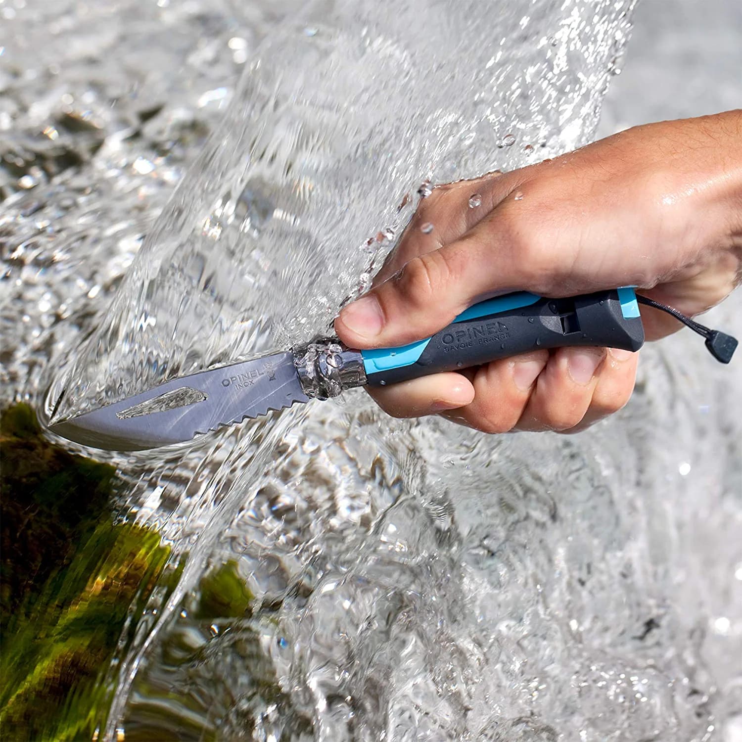 چاقو اپینل 08 آتدور Opinel No.08 Stainless Steel Folding Knife – Outdoor Blue — تصویر ۲