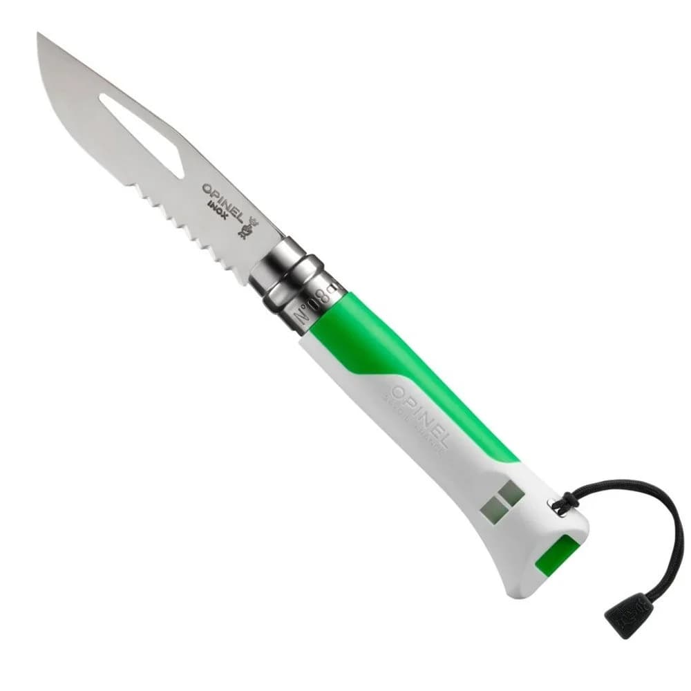 چاقو اپینل 08 آتدور Opinel No.08 Stainless Steel Folding Knife – Outdoor White Green
