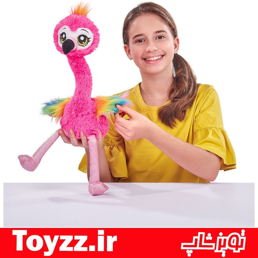 عروسک فلامینگوی رقصنده فرانکی مدل Pets Alive — تصویر ۳