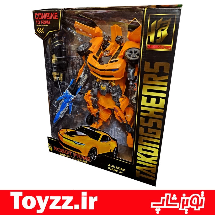 ماشین تبدیل شونده ترانسفورمرز طرح بامبلبی Bumblebee کد 6817 — تصویر ۳