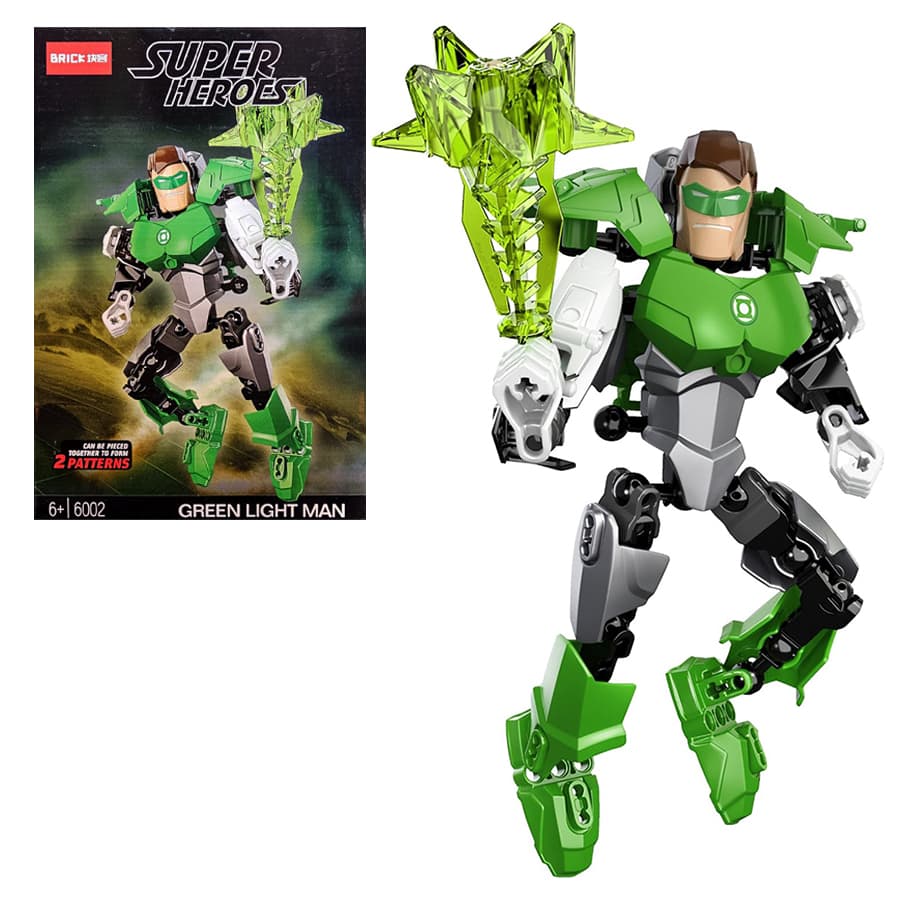 ساختنی لگو بریک طرح فانوس سبز Green Light Man کد 6002