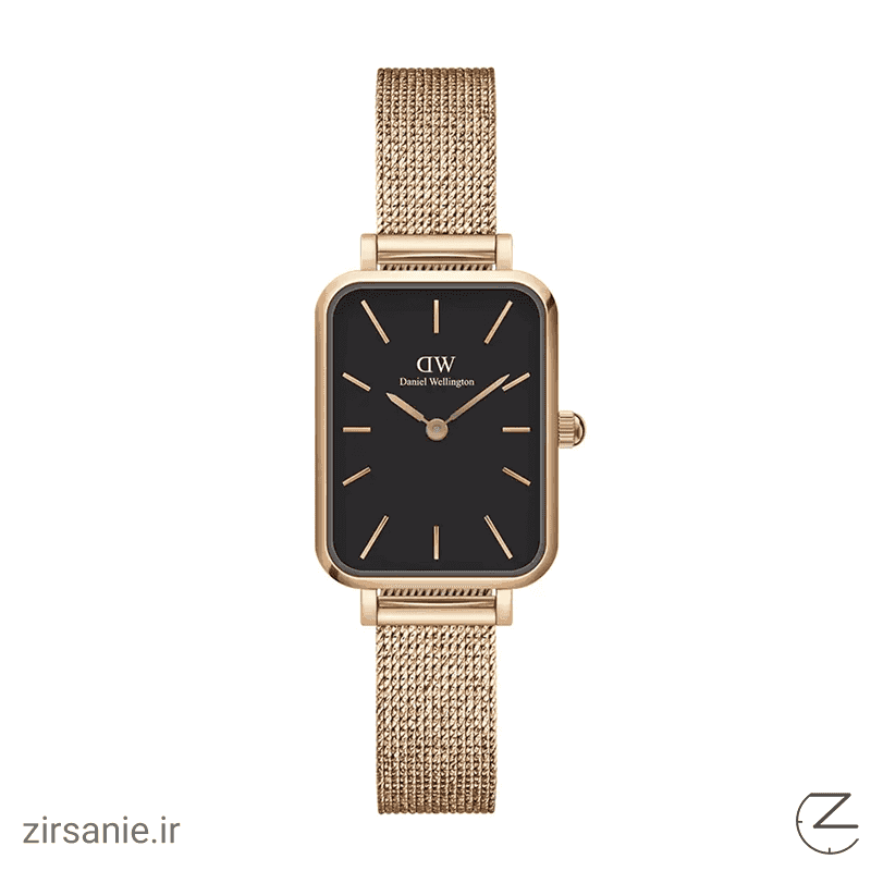 ساعت مچی زنانه دنیل ولینگتون Daniel Wellington Quadro Pressed Black Rosegold — تصویر ۷