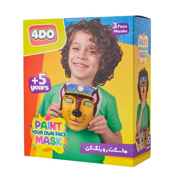 بسته رنگ آمیزی ماسک صورت پسرانه 4DO