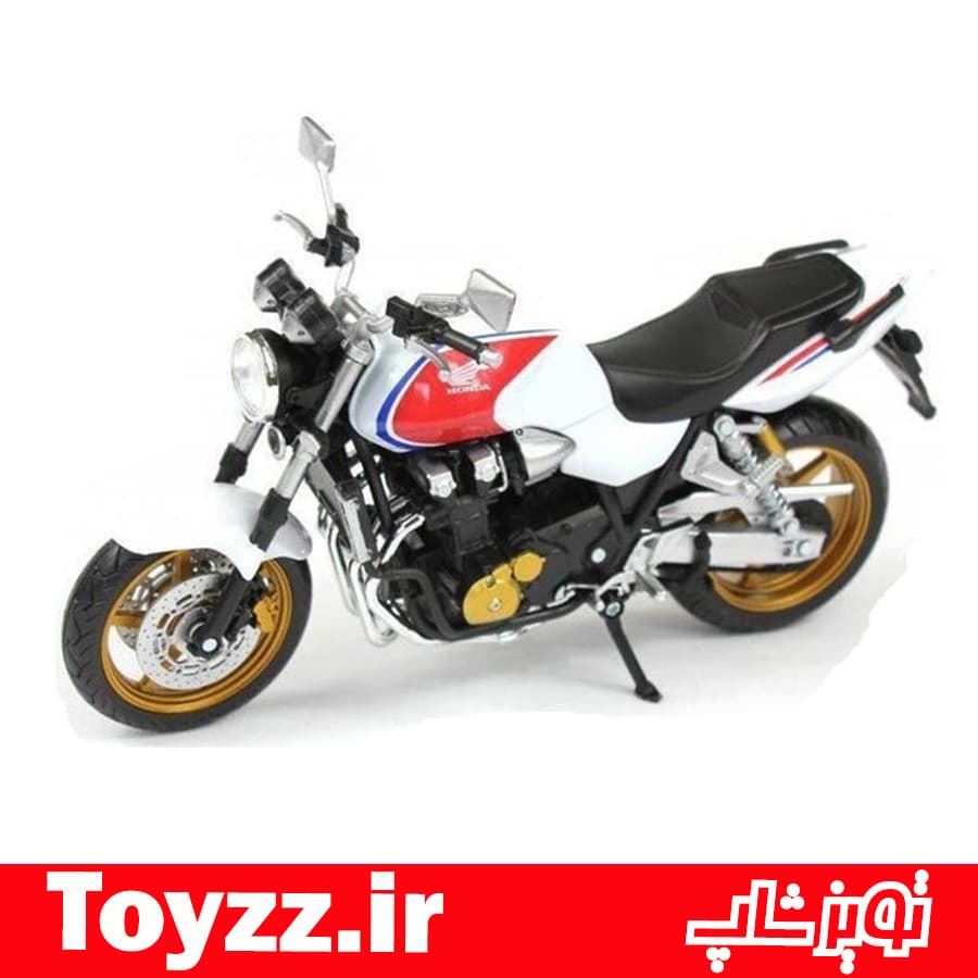 ماکت موتور اتومکس طرح هوندا CB1300 سفید — تصویر ۳