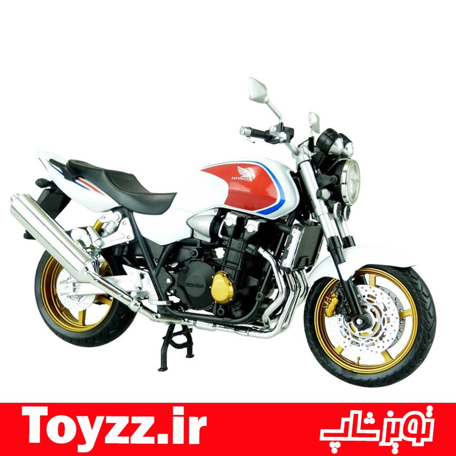 ماکت موتور اتومکس طرح هوندا CB1300 سفید — تصویر ۲