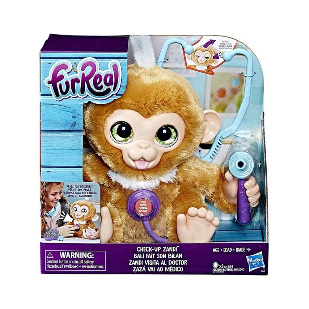 عروسک هاسبرو طرح میمون رباتیک زندی FurReal