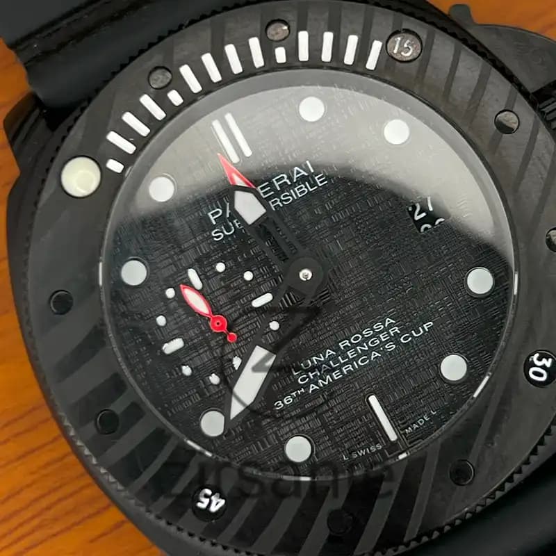 ساعت مچی مردانه پنرای اتوماتیک سابمرسیبل Panerai Submersible Black — تصویر ۶