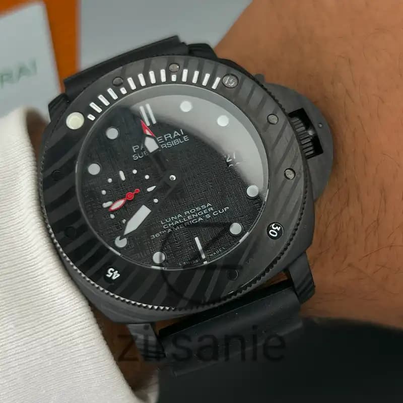ساعت مچی مردانه پنرای اتوماتیک سابمرسیبل Panerai Submersible Black — تصویر ۸