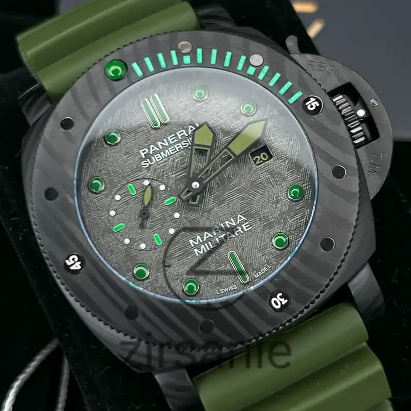 ساعت مچی مردانه پنرای اتوماتیک سابمرسیبل Panerai Submersible Black Green — تصویر ۳