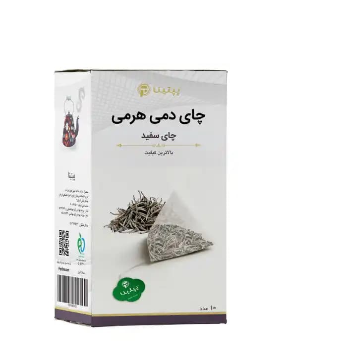 چای سفید سوزنی تی بگ 10 عددی