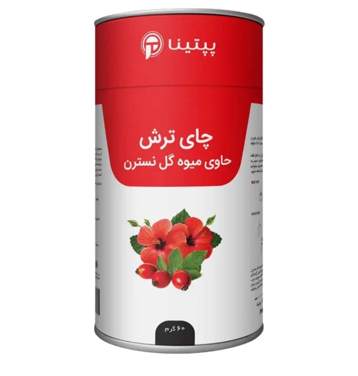 چای ترش و گل نسترن قوطی 60 گرمی