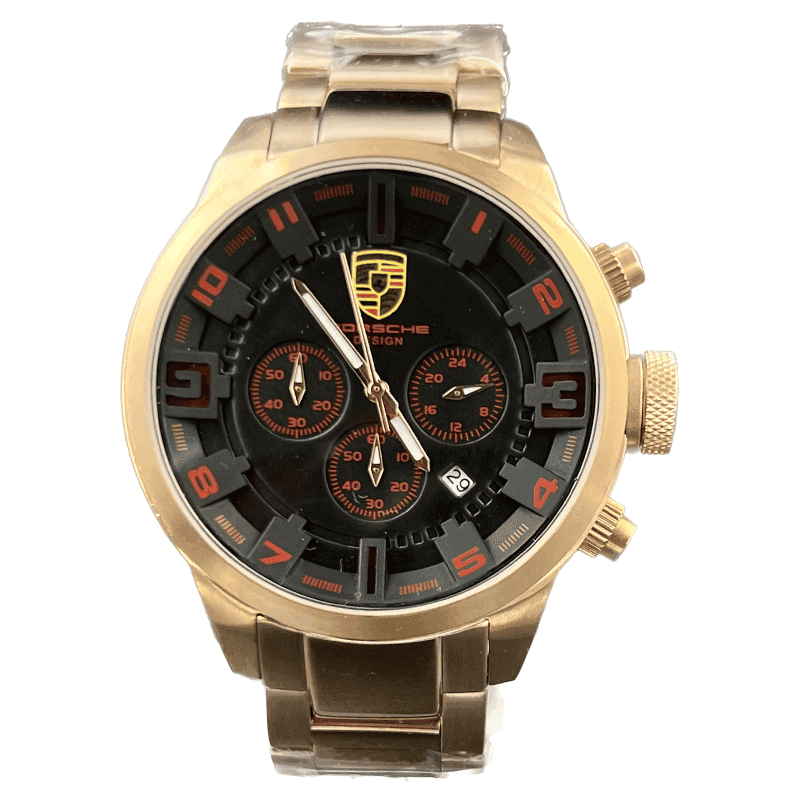 ساعت مچی مردانه پورشه دیزاین Porsche Design Rosegold Black Red