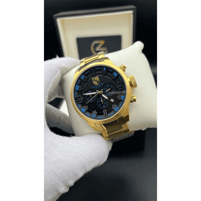 ساعت مچی مردانه پورشه دیزاین Porsche Design Gold Black — تصویر ۳