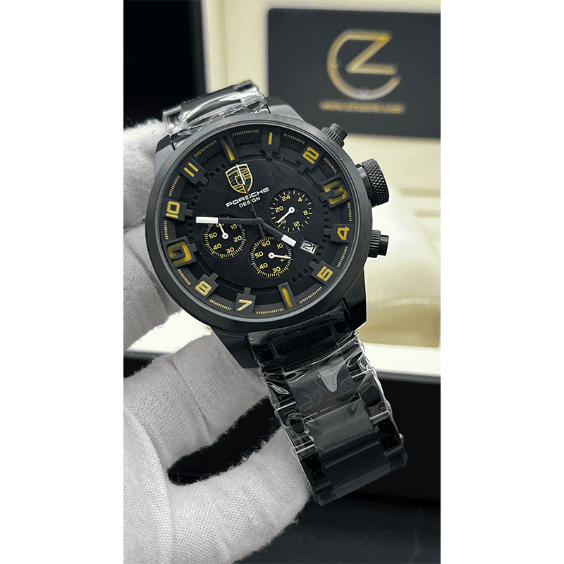 ساعت مچی مردانه پورشه دیزاین Porsche Design Black Yellow — تصویر ۷
