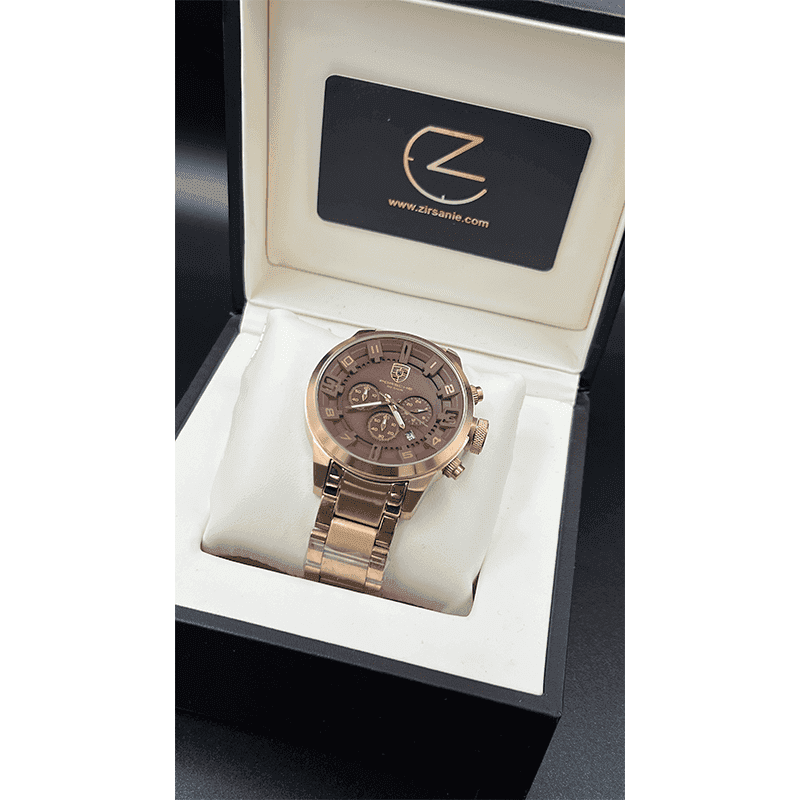ساعت مچی مردانه پورشه دیزاین Porsche Design Rosegold Coffee — تصویر ۲