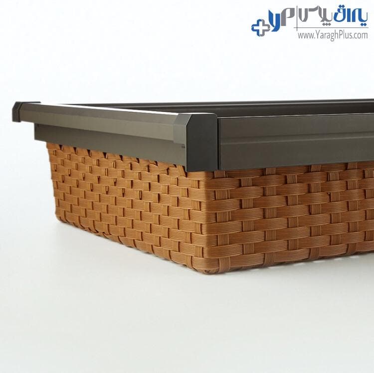 سبد حصیری ریلی داخل کمد لباس قابل رگلاژ آرام بند یونی هاپر WS4119 — تصویر ۶