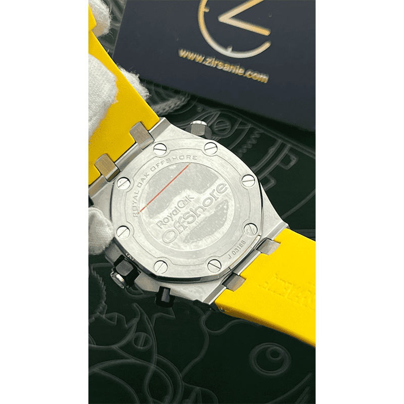 ساعت مچی مردانه اودمار پیگه افشور Audemars Piguet OffShore Chronograph Silver Yellow — تصویر ۵