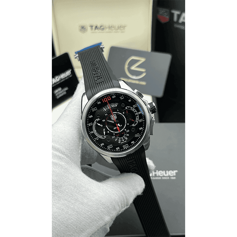 ساعت مچی مردانه تگ هویر مرسدس سیلور Tag Heuer Mercedes Benz Silver Rubber — تصویر ۷