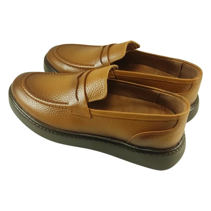 کفش طبی راحتی مردانه چرم طبیعی کد 392 — تصویر ۷