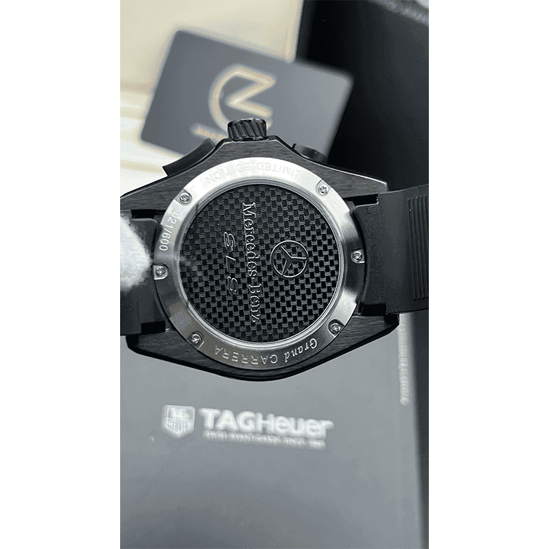 ساعت مچی مردانه تگ هویر مرسدس مشکی Tag Heuer Mercedes Benz Black Rubber — تصویر ۶