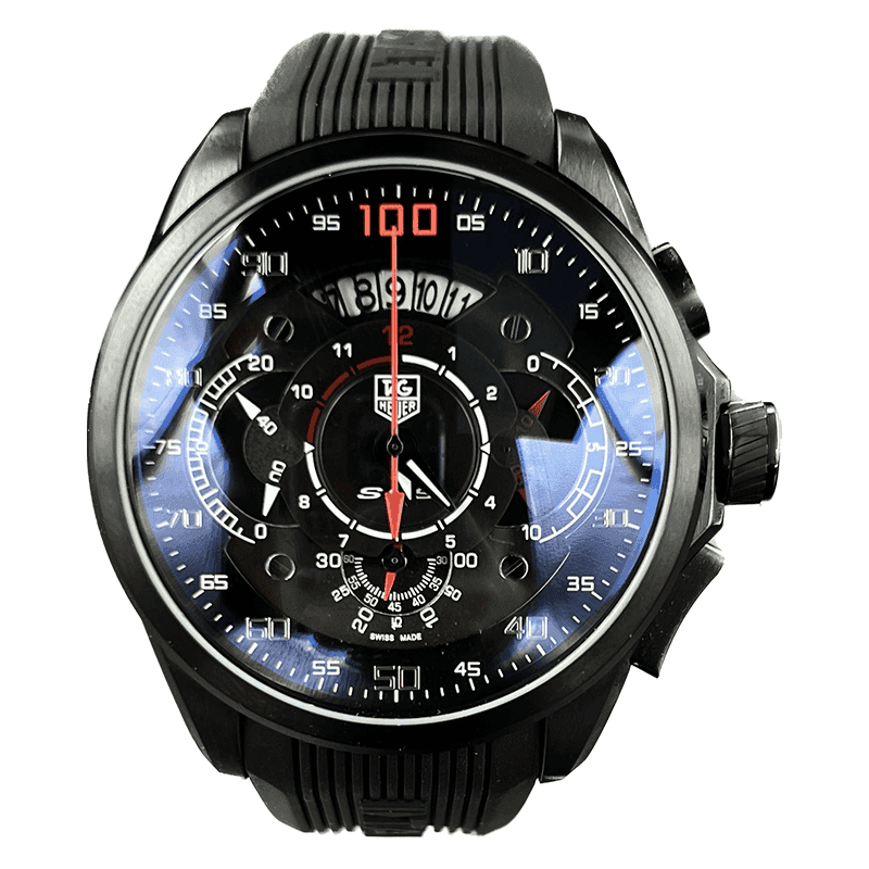 ساعت مچی مردانه تگ هویر مرسدس مشکی Tag Heuer Mercedes Benz Black Rubber