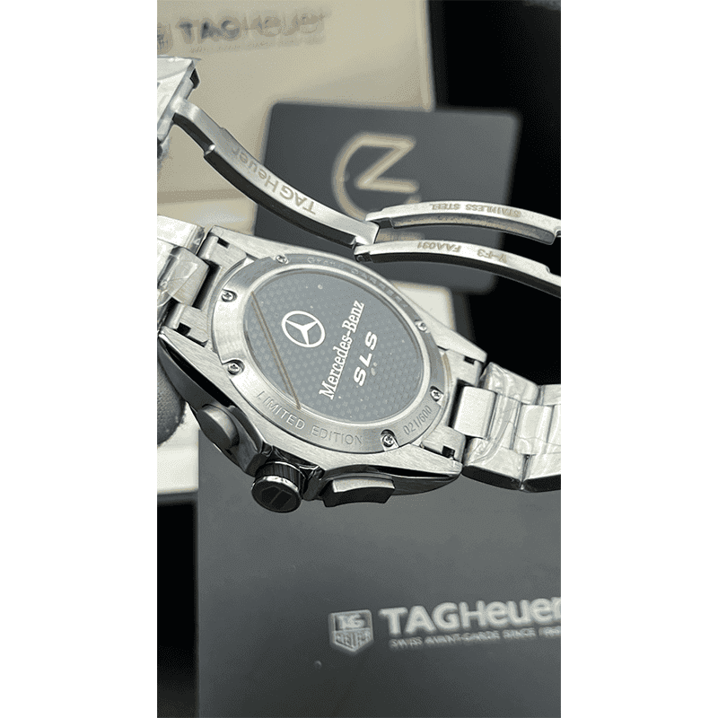 ساعت مچی مردانه تگ هویر مرسدس سیلور Tag Heuer Mercedes Benz Silver White Screen — تصویر ۵